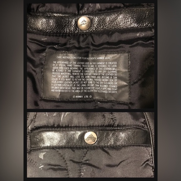 Vintage 2002 AVIREX NY TUSKEGEE AIRMEN BOMBER LEATHER Jacket 3XL RECEIPT Supreme - Picture 9 of 16